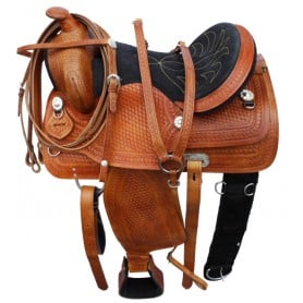 New 15 16 hand tooled western leather horse saddle & Tack