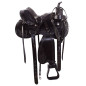 Black Leather Pleasure Arabian Western Horse Saddle 15