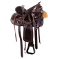 Gaited Tree Comfortable Dark Brown Western Trail Endurance Leather Horse Saddle Tack Set