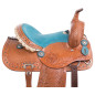 Blue Youth Kids Pony Horse Western Trail Saddle Tack 12 14