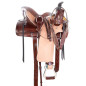 Youth Western Roping Hard Seat Ranch Work Leather Horse Saddle Tack Set