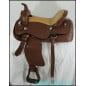 15 Beautiful Brown Slick Seat Padded Seat Tooled Leather Seat