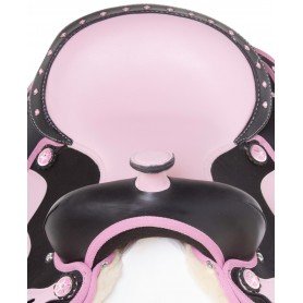 110957 Pink Cordura Western Synthetic Show Trail Horse Saddle Tack