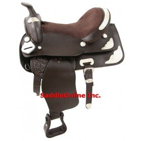 GORGEOUS NEW BROWN SHOW HORSE LEATHER SADDLE