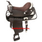 GORGEOUS NEW BROWN SHOW HORSE LEATHER SADDLE