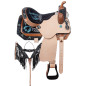 Pistol Cowgirl Western Barrel Racing Crystal Show Leather Horse Saddle Tack Set
