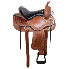 111020 All Purpose Comfy Pleasure Trail Riding Western Leather Horse Saddle Tack Set
