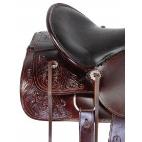 111025 16" Comfy Premium Leather Horse Saddle Tack Western Trail Endurance Set