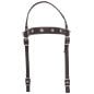 Brown Synthetic Nylon Texas Star Silver Show Western Horse Tack Set