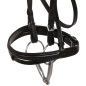 Black Jumping English Leather AP Horse Bridle Tack Set