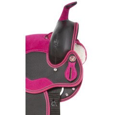 10531H Western Synthetic Pink Crystal Show Kids Youth Horse Saddle Tack 12 13