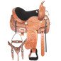 Kids Western Leather Tooled Barrel Racing Pleasure Trail Horse Saddle Tack