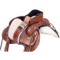 Western Ranching Comfy Trail Hand Carved Leather Horse Saddle Tack Set