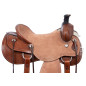 Team Roping Western Cowboy Ranch Work Premium Leather Horse Saddle Tack