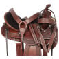 Gaited Round Skirt Comfy Western Tooled Leather Pleasure Trail Horse Saddle Tack