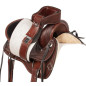 Comfy Cush Round Skirt Western Tooled Leather Pleasure Trail Horse Saddle Tack
