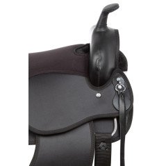 111006 Black Cordura Western Endurance Trail Comfy Light Weight Horse Saddle Tack