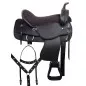 Black Cordura Western Endurance Trail Comfy Light Weight Horse Saddle Tack