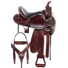 111031G Gaited Bars Western Leather Comfortable Pleasure Trail Horse Saddle Tack Set