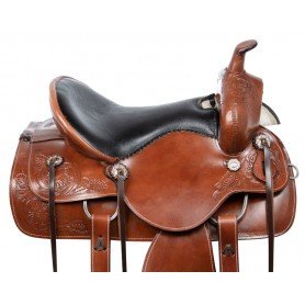 110902 Western Endurance Pleasure Trail Comfy Leather Horse Saddle Tack Set