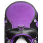 Purple Crystal Show Western Barrel Trail Synthetic Horse Saddle Tack