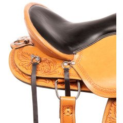 110826G Tooled Western Leather Comfy Pleasure Trail Quarter Horse Saddle Tack