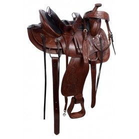 111064 Western Pleasure Trail Gaited Leather Horse Saddle Tack Set