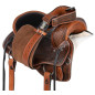 Western Pleasure Round Skirt Trail Endurance Leather Horse Saddle Tack