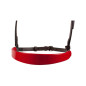 RED ENGLISH LEATHER SHOW SADDLESEAT BROWBAND