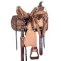 Kids Antique Oil Roping Roper Western Leather Ranch Work Saddle 12 13 14