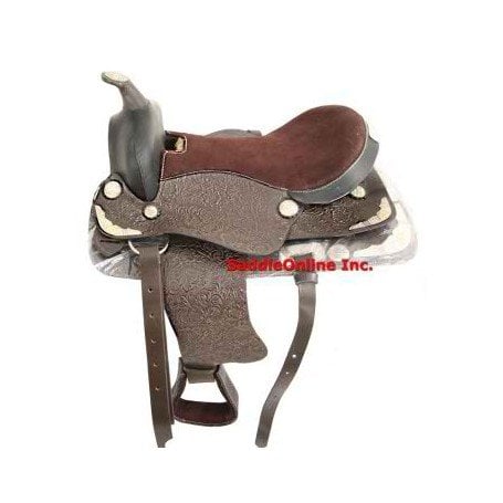 NEW GORGEOUS SILVER SHOW WESTERN HORSE SADDLE