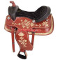 New western leather horse saddle ranch