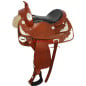 New Premium Brown Horse Show Silver Saddle 15.5