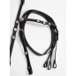 Black Texas Star Headstall Breast Collar Tack Package Set