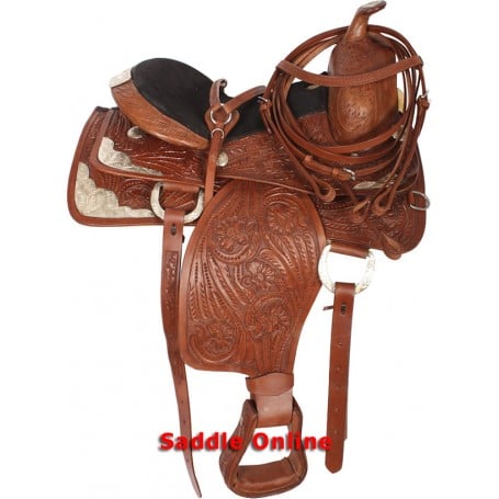 Brown 16 Western Show Saddle Show Tack