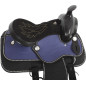 New 12 Pony Mini Blue Black Western Horse Saddle Tack