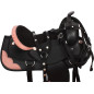 Pink Ostrich Print Western Synthetic Saddle Tack 15 16