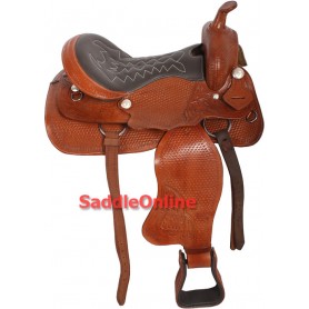 Leather Western Horse Saddle Tack 15