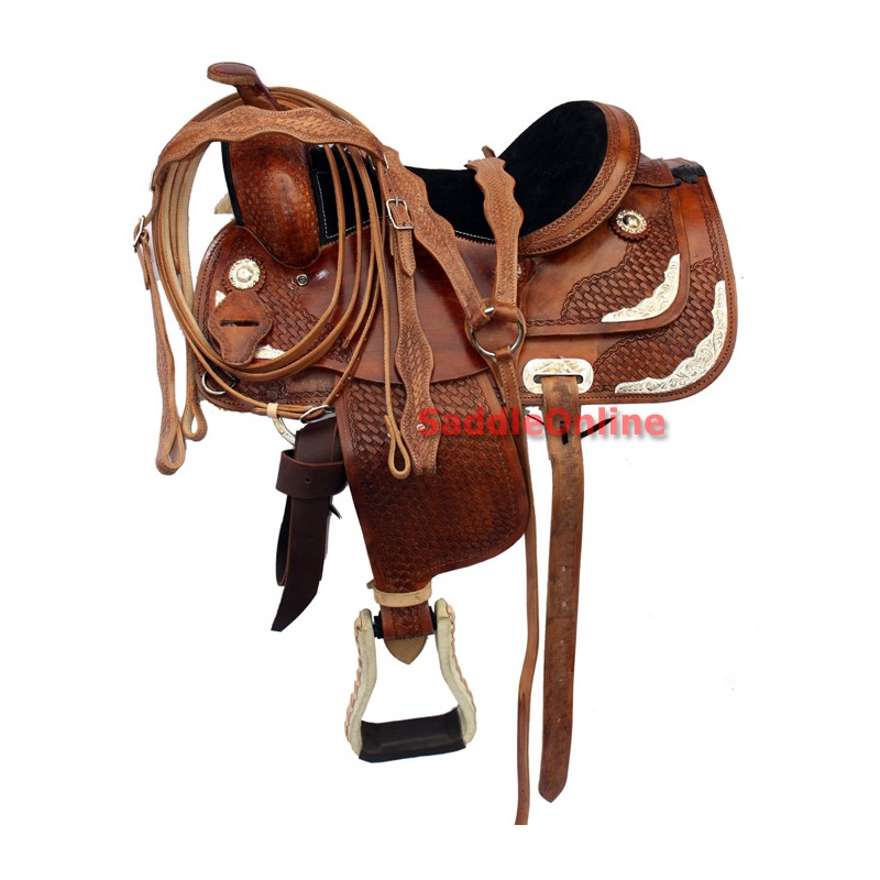 13 New Brown Western Pony Show Saddle Tack Seat