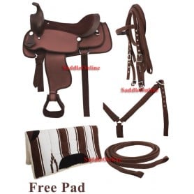 Synthetic Brown Horse Saddle Tack Pad 15-18