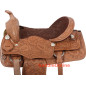 Leather Western Tooled Trail Horse Saddle Tack 15-18