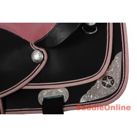 Ostrich Pink Western Show Horse Saddle Tack Pad 14