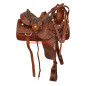 Tooled Western Horse Pleasure Trail Saddle Tack 18