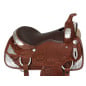 Hand Tooled Western Silver Horse Show Saddle 17