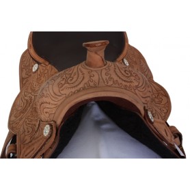 New Hand Carved Western Trail Horse Saddle Tack Set 17