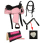 Pink Western Synthetic Hearts Saddle Tack Pad 14 15 16