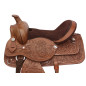 Brown Western Hand Carved Cowboy Saddle 15 16 17