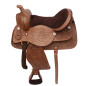 Brown Western Hand Carved Cowboy Saddle 15 16 17