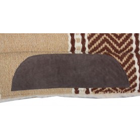 Premium Tan Wool Fleece Lined Heavy Saddle Pad