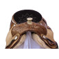 Western Barrel Racing Rawhide Horn Leather Saddle 15